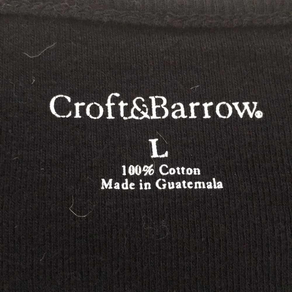 Croft and Barrow Scoop Neck with 3/4 Sleeve Tee - Picture 6 of 7